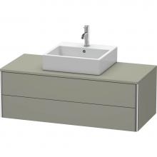 Duravit XS491209292 - Duravit XSquare Two Drawer Vanity Unit For Console Stone Gray