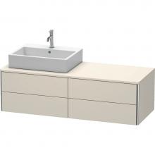 Duravit XS4913L9191 - Duravit XSquare Four Drawer Vanity Unit For Console Taupe