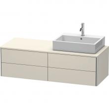 Duravit XS4913R9191 - Duravit XSquare Four Drawer Vanity Unit For Console Taupe