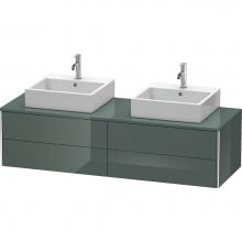 Duravit XS4917B3838 - Duravit XSquare Four Drawer Vanity Unit For Console Dolomite Gray