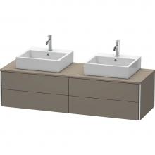 Duravit XS4917B9090 - Duravit XSquare Four Drawer Vanity Unit For Console Flannel Gray