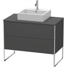 Duravit XS492104949 - Duravit XSquare Two Drawer Vanity Unit For Console Graphite