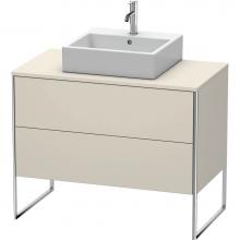 Duravit XS492109191 - Duravit XSquare Two Drawer Vanity Unit For Console Taupe