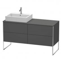 Duravit XS4923L4949 - Duravit XSquare Four Drawer Vanity Unit For Console Graphite