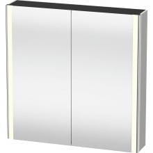 Duravit XS711200707 - Duravit XSquare Mirror Cabinet with Lighting Concrete Gray