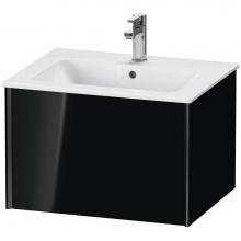 Duravit XV40250B240 - XViu One Drawer Wall-Mount Vanity Unit Black