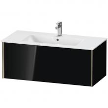 Duravit XV40270B140 - Duravit XViu One Drawer Wall-Mount Vanity Unit Black