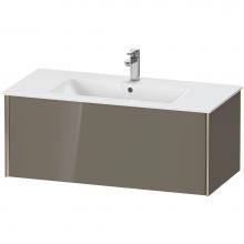 Duravit XV40270B189 - Duravit XViu One Drawer Wall-Mount Vanity Unit Flannel Gray