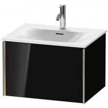 Duravit XV40320B140 - Duravit XViu One Drawer Wall-Mount Vanity Unit Black