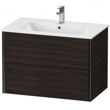 Duravit XV41260B269 - XViu Two Drawer Wall-Mount Vanity Unit Walnut Brushed