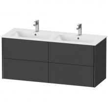 Duravit XV41290B280 - XViu Four Drawer Wall-Mount Vanity Unit Graphite