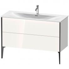 Duravit XV43040B222 - XViu Two Drawer Floorstanding Vanity Unit White