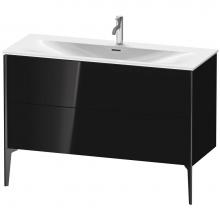 Duravit XV43040B240 - XViu Two Drawer Floorstanding Vanity Unit Black