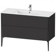 Duravit XV44840B280 - XViu Two Drawer Floorstanding Vanity Unit Graphite