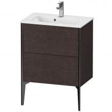 Duravit XV44880B272 - XViu Two Drawer Floorstanding Vanity Unit Dark Brushed Oak