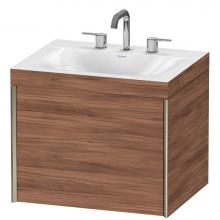 Duravit XV4609TB179C - Duravit XViu C-Bonded Wall-Mounted Vanity  Natural Walnut