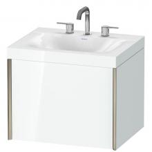 Duravit XV4609TB185C - Duravit XViu C-Bonded Wall-Mounted Vanity  White High Gloss