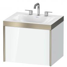 Duravit XV4609TB185P - Duravit XViu C-Bonded Wall-Mounted Vanity  White High Gloss