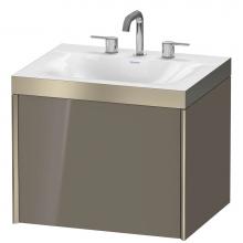 Duravit XV4609TB189P - Duravit XViu C-Bonded Wall-Mounted Vanity  Flannel Gray High Gloss