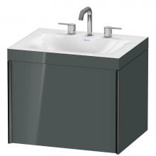 Duravit XV4609TB238C - Duravit XViu C-Bonded Wall-Mounted Vanity  Dolomiti Gray High Gloss