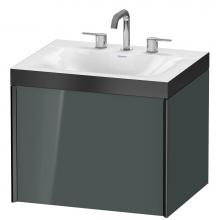 Duravit XV4609TB238P - Duravit XViu C-Bonded Wall-Mounted Vanity  Dolomiti Gray High Gloss