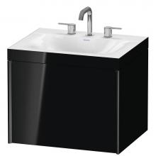 Duravit XV4609TB240C - Duravit XViu C-Bonded Wall-Mounted Vanity  Black High Gloss