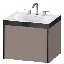 Duravit XV4609TB243P - Duravit XViu C-Bonded Wall-Mounted Vanity  Basalt Matte