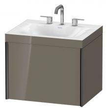 Duravit XV4609TB289C - Duravit XViu C-Bonded Wall-Mounted Vanity  Flannel Gray High Gloss