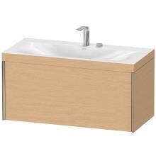 Duravit XV4611EB112C - Duravit XViu One Drawer C-Bonded Wall-Mount Vanity Kit Brushed Oak