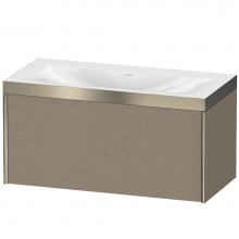 Duravit XV4611NB111P - Duravit XViu One Drawer C-Bonded Wall-Mount Vanity Kit Cashmere Oak