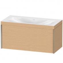 Duravit XV4611NB112C - Duravit XViu One Drawer C-Bonded Wall-Mount Vanity Kit Brushed Oak