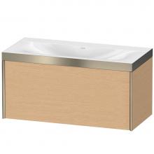 Duravit XV4611NB112P - Duravit XViu One Drawer C-Bonded Wall-Mount Vanity Kit Brushed Oak