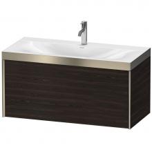 Duravit XV4611OB169P - Duravit XViu One Drawer C-Bonded Wall-Mount Vanity Kit Walnut Brushed