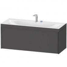 Duravit XV4612EB249C - XViu One Drawer C-Bonded Wall-Mount Vanity Kit Graphite