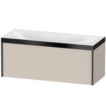 Duravit XV4612NB291P - XViu One Drawer C-Bonded Wall-Mount Vanity Kit Taupe