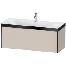 Duravit XV4612OB291P - XViu One Drawer C-Bonded Wall-Mount Vanity Kit Taupe