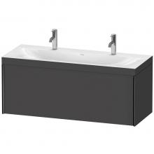 Duravit XV4613OB249C - XViu One Drawer C-Bonded Wall-Mount Vanity Kit Graphite