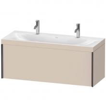 Duravit XV4613OB291C - XViu One Drawer C-Bonded Wall-Mount Vanity Kit Taupe