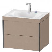 Duravit XV4614EB275C - XViu Two Drawer C-Bonded Wall-Mount Vanity Kit Linen