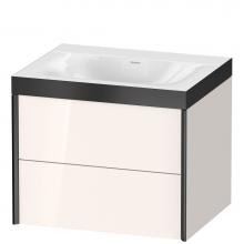 Duravit XV4614NB222P - XViu Two Drawer C-Bonded Wall-Mount Vanity Kit White