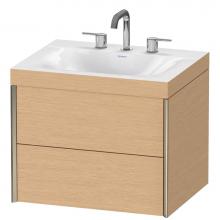 Duravit XV4614TB112C - Duravit XViu C-Bonded Wall-Mounted Vanity  Brushed Oak
