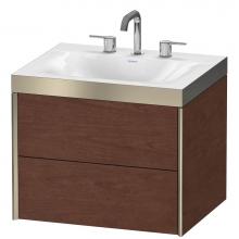 Duravit XV4614TB113P - Duravit XViu C-Bonded Wall-Mounted Vanity  American Walnut