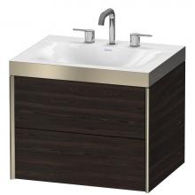 Duravit XV4614TB169P - Duravit XViu C-Bonded Wall-Mounted Vanity  Brushed Walnut