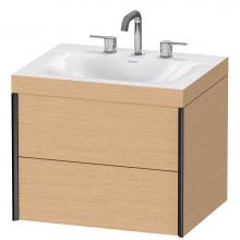Duravit XV4614TB212C - Duravit XViu C-Bonded Wall-Mounted Vanity  Brushed Oak