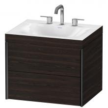 Duravit XV4614TB269C - Duravit XViu C-Bonded Wall-Mounted Vanity  Brushed Walnut