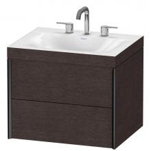 Duravit XV4614TB272C - Duravit XViu C-Bonded Wall-Mounted Vanity  Brushed Dark Oak