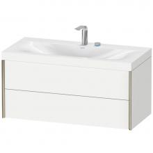 Duravit XV4616EB118C - Duravit XViu Two Drawer C-Bonded Wall-Mount Vanity Kit White