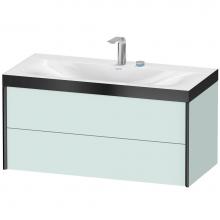 Duravit XV4616EB209P - Duravit XViu Two Drawer C-Bonded Wall-Mount Vanity Kit Light Blue