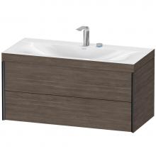 Duravit XV4616EB251C - Duravit XViu Two Drawer C-Bonded Wall-Mount Vanity Kit Pine Terra