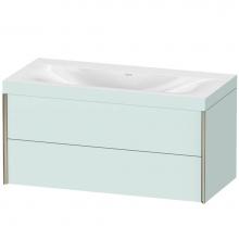 Duravit XV4616NB109C - Duravit XViu Two Drawer C-Bonded Wall-Mount Vanity Kit Light Blue